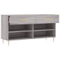 vidaXL Schuhbank Grau Sonoma 102x35x55 cm Holzwerkstoff vidaXL Schuhbank Grau Sonoma 102x35x55 cm Holzwerkstoff
