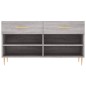 vidaXL Schuhbank Grau Sonoma 102x35x55 cm Holzwerkstoff vidaXL Schuhbank Grau Sonoma 102x35x55 cm Holzwerkstoff