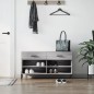 vidaXL Schuhbank Grau Sonoma 102x35x55 cm Holzwerkstoff vidaXL Schuhbank Grau Sonoma 102x35x55 cm Holzwerkstoff