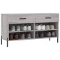 vidaXL Schuhbank Grau Sonoma 102x35x55 cm Holzwerkstoff vidaXL Schuhbank Grau Sonoma 102x35x55 cm Holzwerkstoff