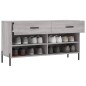 vidaXL Schuhbank Grau Sonoma 102x35x55 cm Holzwerkstoff vidaXL Schuhbank Grau Sonoma 102x35x55 cm Holzwerkstoff