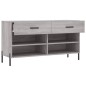 vidaXL Schuhbank Grau Sonoma 102x35x55 cm Holzwerkstoff vidaXL Schuhbank Grau Sonoma 102x35x55 cm Holzwerkstoff