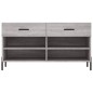 vidaXL Schuhbank Grau Sonoma 102x35x55 cm Holzwerkstoff vidaXL Schuhbank Grau Sonoma 102x35x55 cm Holzwerkstoff