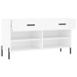vidaXL Schuhbank Weiß 102x35x55 cm Holzwerkstoff vidaXL Schuhbank Weiß 102x35x55 cm Holzwerkstoff