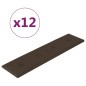 Wandpaneele 12 Stk. Braun 60x15 cm Kunstleder 1,08 m² Wandpaneele 12 Stk. Braun 60x15 cm Kunstleder 1,08 m²