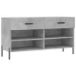 vidaXL Schuhbank Betongrau 102x35x55 cm Holzwerkstoff vidaXL Schuhbank Betongrau 102x35x55 cm Holzwerkstoff