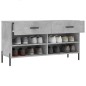 vidaXL Schuhbank Betongrau 102x35x55 cm Holzwerkstoff vidaXL Schuhbank Betongrau 102x35x55 cm Holzwerkstoff