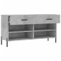 vidaXL Schuhbank Betongrau 102x35x55 cm Holzwerkstoff vidaXL Schuhbank Betongrau 102x35x55 cm Holzwerkstoff