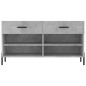 vidaXL Schuhbank Betongrau 102x35x55 cm Holzwerkstoff vidaXL Schuhbank Betongrau 102x35x55 cm Holzwerkstoff