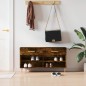 vidaXL Schuhbank Räuchereiche 102x35x55 cm Holzwerkstoff vidaXL Schuhbank Räuchereiche 102x35x55 cm Holzwerkstoff