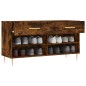 vidaXL Schuhbank Räuchereiche 102x35x55 cm Holzwerkstoff vidaXL Schuhbank Räuchereiche 102x35x55 cm Holzwerkstoff