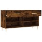 vidaXL Schuhbank Räuchereiche 102x35x55 cm Holzwerkstoff vidaXL Schuhbank Räuchereiche 102x35x55 cm Holzwerkstoff