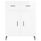 Highboard Hochglanz-Weiß 69,5x34x180 cm Holzwerkstoff Highboard Hochglanz-Weiß 69,5x34x180 cm Holzwerkstoff