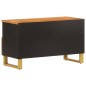 vidaXL TV-Schrank Braun und Schwarz 80x33,5x46 cm Massivholz Mango vidaXL TV-Schrank Braun und Schwarz 80x33,5x46 cm Massivholz Mango