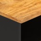 vidaXL TV-Schrank Braun und Schwarz 80x33,5x46 cm Massivholz Mango vidaXL TV-Schrank Braun und Schwarz 80x33,5x46 cm Massivholz Mango
