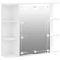 vidaXL Spiegelschrank mit LED Weiß 70x16,5x60 cm vidaXL Spiegelschrank mit LED Weiß 70x16,5x60 cm