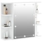 vidaXL Spiegelschrank mit LED Weiß 70x16,5x60 cm vidaXL Spiegelschrank mit LED Weiß 70x16,5x60 cm