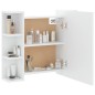vidaXL Spiegelschrank mit LED Weiß 70x16,5x60 cm vidaXL Spiegelschrank mit LED Weiß 70x16,5x60 cm