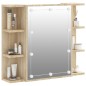 vidaXL Spiegelschrank mit LED Sonoma-Eiche 70x16,5x60 cm vidaXL Spiegelschrank mit LED Sonoma-Eiche 70x16,5x60 cm