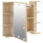 vidaXL Spiegelschrank mit LED Sonoma-Eiche 70x16,5x60 cm vidaXL Spiegelschrank mit LED Sonoma-Eiche 70x16,5x60 cm