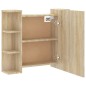 vidaXL Spiegelschrank mit LED Sonoma-Eiche 70x16,5x60 cm vidaXL Spiegelschrank mit LED Sonoma-Eiche 70x16,5x60 cm