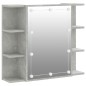 vidaXL Spiegelschrank mit LED Betongrau 70x16,5x60 cm vidaXL Spiegelschrank mit LED Betongrau 70x16,5x60 cm