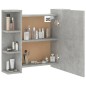 vidaXL Spiegelschrank mit LED Betongrau 70x16,5x60 cm vidaXL Spiegelschrank mit LED Betongrau 70x16,5x60 cm