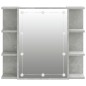 vidaXL Spiegelschrank mit LED Betongrau 70x16,5x60 cm vidaXL Spiegelschrank mit LED Betongrau 70x16,5x60 cm
