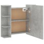 vidaXL Spiegelschrank mit LED Betongrau 70x16,5x60 cm vidaXL Spiegelschrank mit LED Betongrau 70x16,5x60 cm