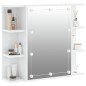 vidaXL Spiegelschrank mit LED Hochglanz-Weiß 70x16,5x60 cm vidaXL Spiegelschrank mit LED Hochglanz-Weiß 70x16,5x60 cm
