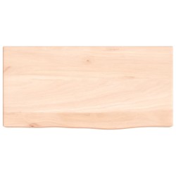 vidaXL Wandregal 40x20x6 cm Massivholz Eiche Unbehandelt