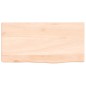 vidaXL Wandregal 40x20x6 cm Massivholz Eiche Unbehandelt vidaXL Wandregal 40x20x6 cm Massivholz Eiche Unbehandelt