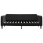 vidaXL Tagesbett mit Matratze Schwarz 90x200 cm Samt vidaXL Tagesbett mit Matratze Schwarz 90x200 cm Samt