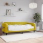 vidaXL Tagesbett mit Matratze Gelb 90x200 cm Samt vidaXL Tagesbett mit Matratze Gelb 90x200 cm Samt