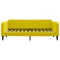 vidaXL Tagesbett mit Matratze Gelb 90x200 cm Samt vidaXL Tagesbett mit Matratze Gelb 90x200 cm Samt
