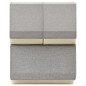 vidaXL 3-tlg. Aufbewahrungsboxen-Set Stapelbar Stoff Grau & Creme vidaXL 3-tlg. Aufbewahrungsboxen-Set Stapelbar Stoff Grau & Creme