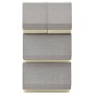 vidaXL 4-tlg. Aufbewahrungsboxen-Set Stapelbar Stoff Grau & Creme vidaXL 4-tlg. Aufbewahrungsboxen-Set Stapelbar Stoff Grau & Creme