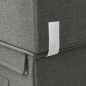 vidaXL 4-tlg. Aufbewahrungsboxen-Set Stapelbar Stoff Anthrazit vidaXL 4-tlg. Aufbewahrungsboxen-Set Stapelbar Stoff Anthrazit