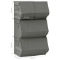 vidaXL 4-tlg. Aufbewahrungsboxen-Set Stapelbar Stoff Anthrazit vidaXL 4-tlg. Aufbewahrungsboxen-Set Stapelbar Stoff Anthrazit