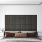 Wandpaneele 12 Stk. Dunkelgrau 30x15 cm Samt 0,54 m² Wandpaneele 12 Stk. Dunkelgrau 30x15 cm Samt 0,54 m²