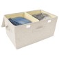 vidaXL Aufbewahrungsboxen 2 Stk. Stoff 50x30x25 cm Creme vidaXL Aufbewahrungsboxen 2 Stk. Stoff 50x30x25 cm Creme