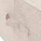 vidaXL Aufbewahrungsboxen 2 Stk. Stoff 50x30x25 cm Creme vidaXL Aufbewahrungsboxen 2 Stk. Stoff 50x30x25 cm Creme