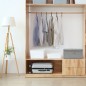 vidaXL Aufbewahrungsbox Stoff 50x30x25 cm Grau vidaXL Aufbewahrungsbox Stoff 50x30x25 cm Grau
