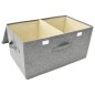 vidaXL Aufbewahrungsboxen 2 Stk. Stoff 50x30x25 cm Grau vidaXL Aufbewahrungsboxen 2 Stk. Stoff 50x30x25 cm Grau
