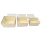 vidaXL 3-tlg. Aufbewahrungsboxen-Set Stapelbar Stoff Creme vidaXL 3-tlg. Aufbewahrungsboxen-Set Stapelbar Stoff Creme