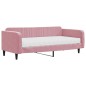 vidaXL Tagesbett mit Matratze Rosa 100x200 cm Samt vidaXL Tagesbett mit Matratze Rosa 100x200 cm Samt