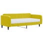 vidaXL Tagesbett mit Matratze Gelb 100x200 cm Samt vidaXL Tagesbett mit Matratze Gelb 100x200 cm Samt
