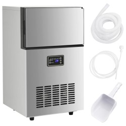 vidaXL Eiswürfelmaschine 420 W Silbern 45 kg / 24 h