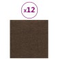Wandpaneele 12 Stk. Braun 30x30 cm Stoff 1,08 m² Wandpaneele 12 Stk. Braun 30x30 cm Stoff 1,08 m²