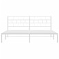 vidaXL Bettgestell mit Kopfteil Metall Weiß 183x213 cm vidaXL Bettgestell mit Kopfteil Metall Weiß 183x213 cm